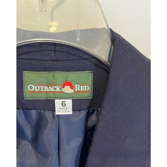 Outback Red Navy Blazer one button bias cut - Picture 7 of 7
